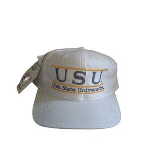Vintage Game Utah State University Hat Split bar snapback